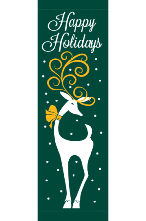 Holiday Reindeer 30X94- Kalamazoo Banner Works