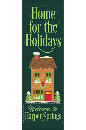 Home for the Holidays - Holiday - Street Banners - Kalamazoo Banner Works