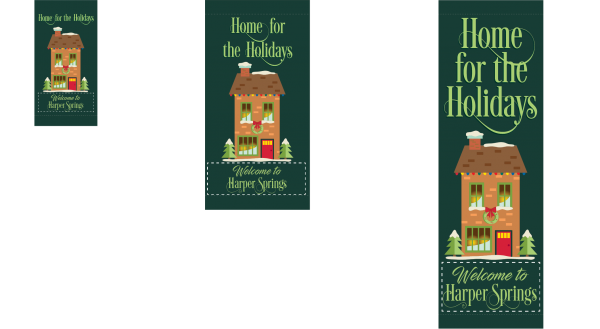 Home for the Holidays - Holiday - Street Banners - Kalamazoo Banner Works