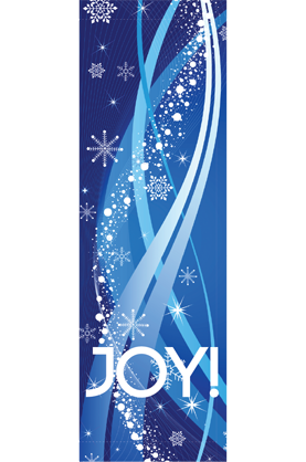 Joy Streamers - Holiday - Street Banners - Kalamazoo Banner Works