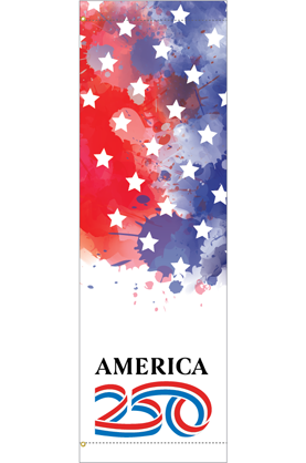American Spirit Street Banner | America 250th Anniversary | 22 oz Vinyl Outdoor Banner - 94"
