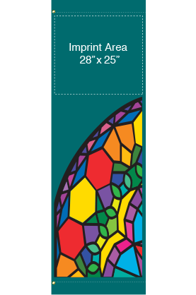 Stained Glass Window | Spring and Summer | Street Banner