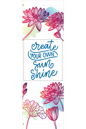 Floral Sketch | Spring and Summer | Ready to print Banners