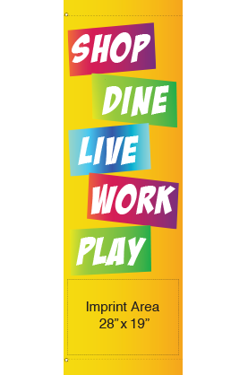 Live Work Play | Spring and Summer | Ready to Print Banner