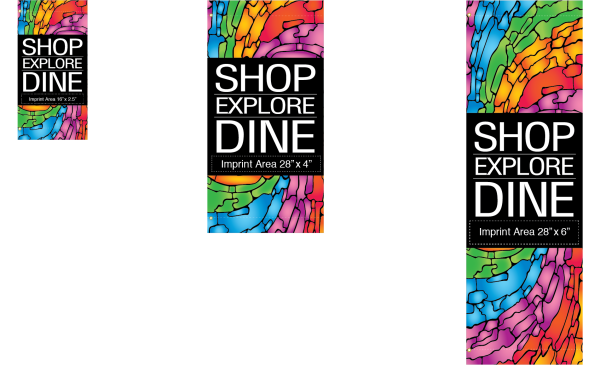 Swirling Colors | Spring and Summer | Ready to Print Street Banners