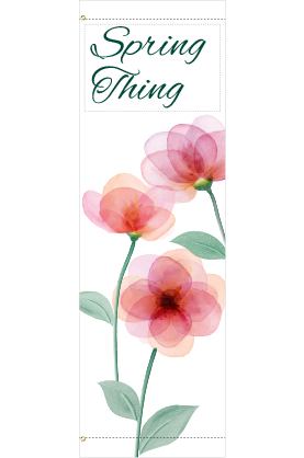 Watercolor Flowers | Spring and Summer | Ready to Print Street Banners