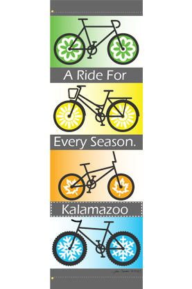 Bike Banners for Trails, Paths, Walkways