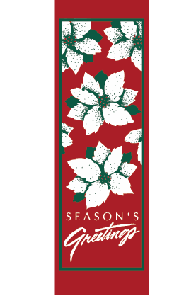 Poinsettia Greetings - Kalamazoo Banner Works