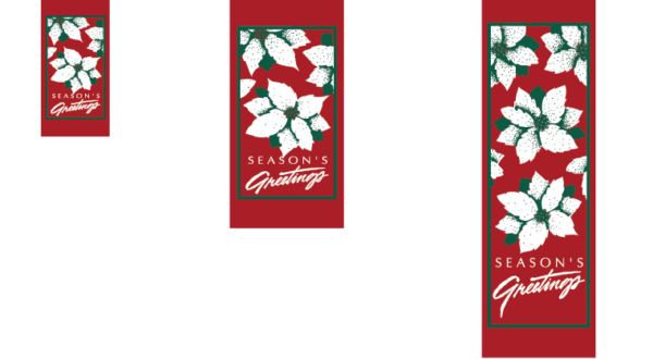 Poinsettia Greetings - Kalamazoo Banner Works